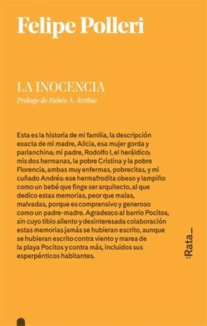 LA INOCENCIA | 9788416738236 | FELIPE POLLERI | Llibreria L'Altell - Llibreria Online de Banyoles | Comprar llibres en català i castellà online - Llibreria de Girona