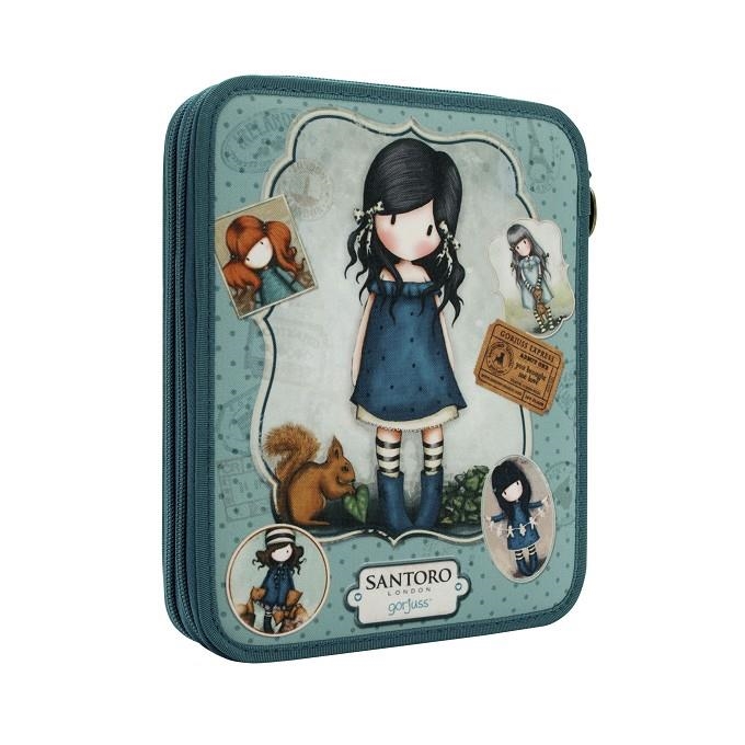 PLUMIER DOBLE GORJUSS BLAU | 5018997618011 | GORJUSS | Llibreria L'Altell - Llibreria Online de Banyoles | Comprar llibres en català i castellà online - Llibreria de Girona