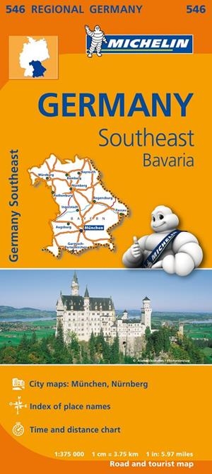MAPA REGIONAL GERMANY SOUTHEAST BAVARIA | 9782067183698 | MICHELIN | Llibreria Online de Banyoles | Comprar llibres en català i castellà online