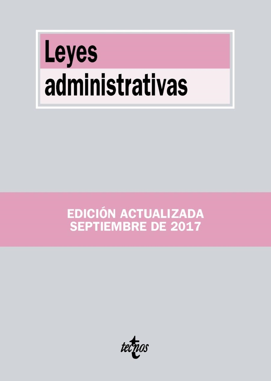 LEYES ADMINISTRATIVAS | 9788430971824 | EDITORIAL TECNOS | Llibreria L'Altell - Llibreria Online de Banyoles | Comprar llibres en català i castellà online - Llibreria de Girona