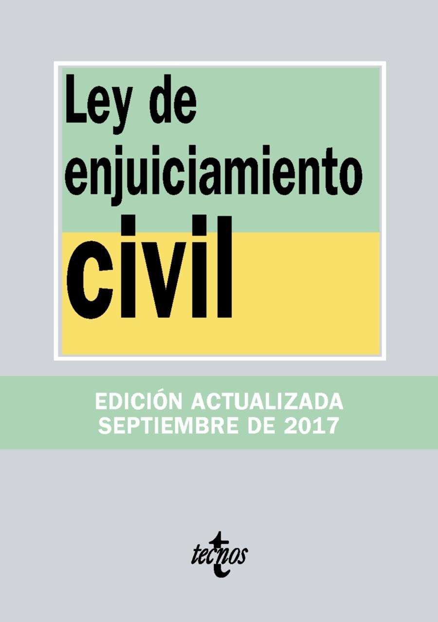 LEY DE ENJUICIAMIENTO CIVIL | 9788430971886 | EDITORIAL TECNOS | Llibreria L'Altell - Llibreria Online de Banyoles | Comprar llibres en català i castellà online - Llibreria de Girona