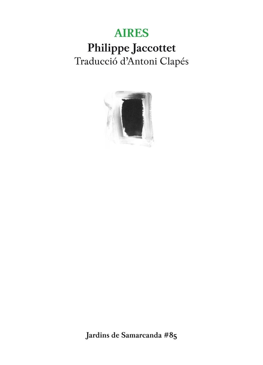 AIRES | 9788497666077 | JACCOTTET, PHILIPPE | Llibreria Online de Banyoles | Comprar llibres en català i castellà online