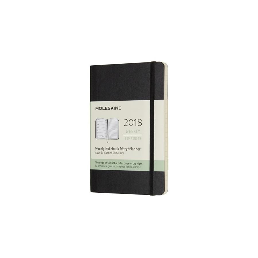 AGENDA SETMANAL MOLESKINE 2018 BUTXACA NEGRE DURA | 8055002854023 | MOLESKINE | Llibreria L'Altell - Llibreria Online de Banyoles | Comprar llibres en català i castellà online - Llibreria de Girona