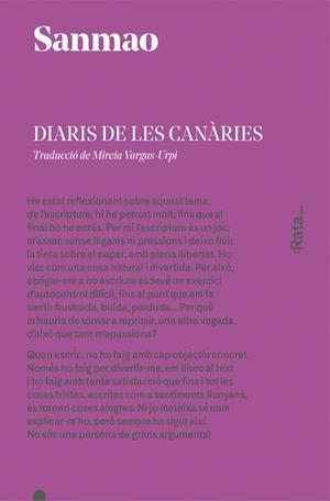 DIARIS DE LES CÀNARIES | 9788416738083 | SANMAO | Llibreria Online de Banyoles | Comprar llibres en català i castellà online