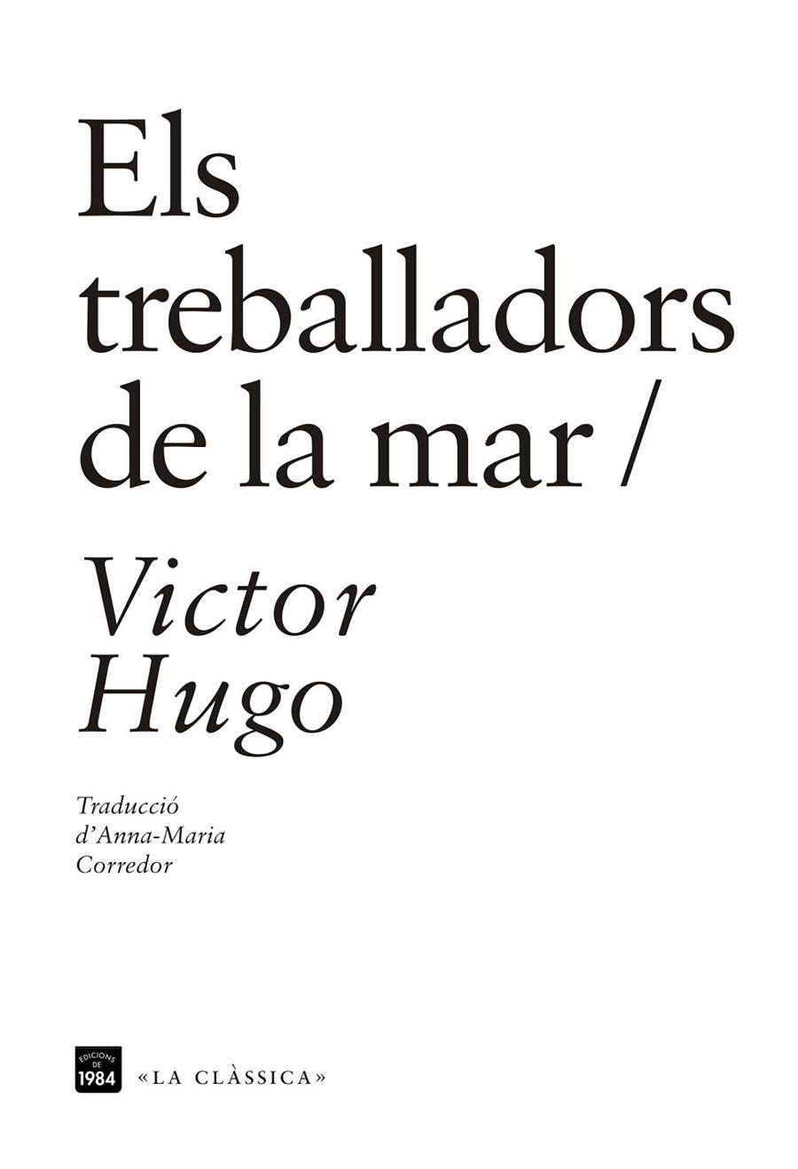 ELS TREBALLADORS DE LA MAR | 9788416987115 | HUGO, VICTOR | Llibreria L'Altell - Llibreria Online de Banyoles | Comprar llibres en català i castellà online - Llibreria de Girona