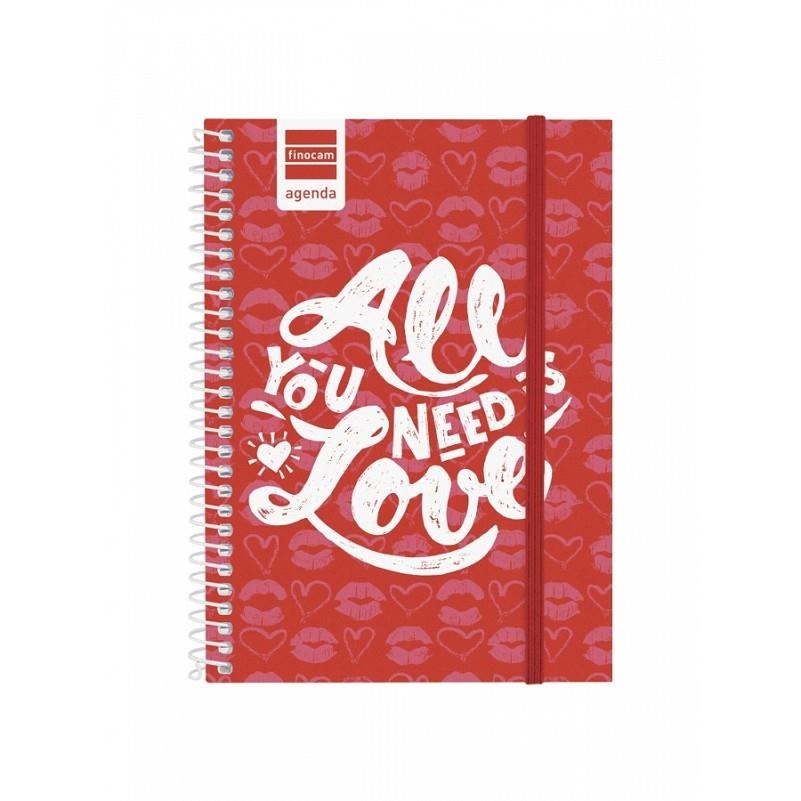 AGENDA ESPIRAL 2018-2018 1/8 SV VERMELL LOVE | 8422952163213 | Llibreria Online de Banyoles | Comprar llibres en català i castellà online