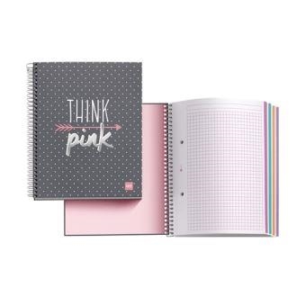 LLIBRETA 4 COLORS A5 THINK PINK MIQUELRIUS | 8422593466070 | MIQUELRIUS | Llibreria L'Altell - Llibreria Online de Banyoles | Comprar llibres en català i castellà online - Llibreria de Girona