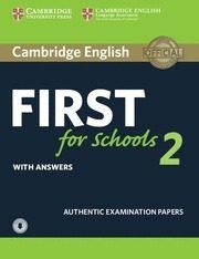 CAMBRIDGE ENGLISH: FIRST (FCE4S) FOR SCHOOLS 2 STUDENT S BOOK WITH ANSWERS & AUDIO | 9781316503522 | AV | Llibreria L'Altell - Llibreria Online de Banyoles | Comprar llibres en català i castellà online - Llibreria de Girona