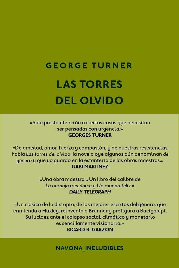 LAS TORRES DEL OLVIDO | 9788417181499 | TURNER, GEORGE | Llibreria L'Altell - Llibreria Online de Banyoles | Comprar llibres en català i castellà online - Llibreria de Girona