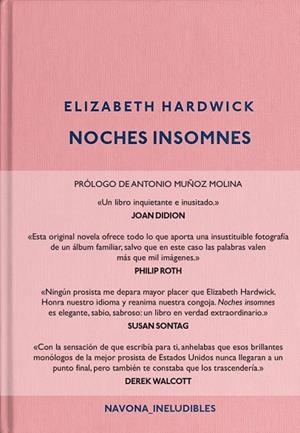 NOCHES INSOMNES | 9788417181284 | HARDWICK, ELIZABETH | Llibreria L'Altell - Llibreria Online de Banyoles | Comprar llibres en català i castellà online - Llibreria de Girona