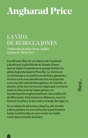 LA VIDA DE REBECCA JONES | 9788416738441 | PRICE, ANGHARAD | Llibreria L'Altell - Llibreria Online de Banyoles | Comprar llibres en català i castellà online - Llibreria de Girona
