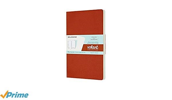 LLIBRETA PÀG BLANCA  VOLANT TARONJA CORAL I BLAU AIGUAMARINA L L/PAC DE 2 | 8058647620534 | MOLESKINE | Llibreria L'Altell - Llibreria Online de Banyoles | Comprar llibres en català i castellà online - Llibreria de Girona