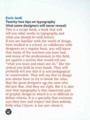 VEINTIDÓS CONSEJOS SOBRE TIPOGRAFÍA (QUE ALGUNOS DISEÑADORES JAMÁS REVELARÁN) | 9788496540910 | JARDÍ, ENRIC | Llibreria L'Altell - Llibreria Online de Banyoles | Comprar llibres en català i castellà online - Llibreria de Girona