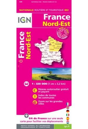802 FRANCE NORD-EST 2019 1:320.000 -IGN | 9782758545743 | ALTAIR | Llibreria L'Altell - Llibreria Online de Banyoles | Comprar llibres en català i castellà online - Llibreria de Girona
