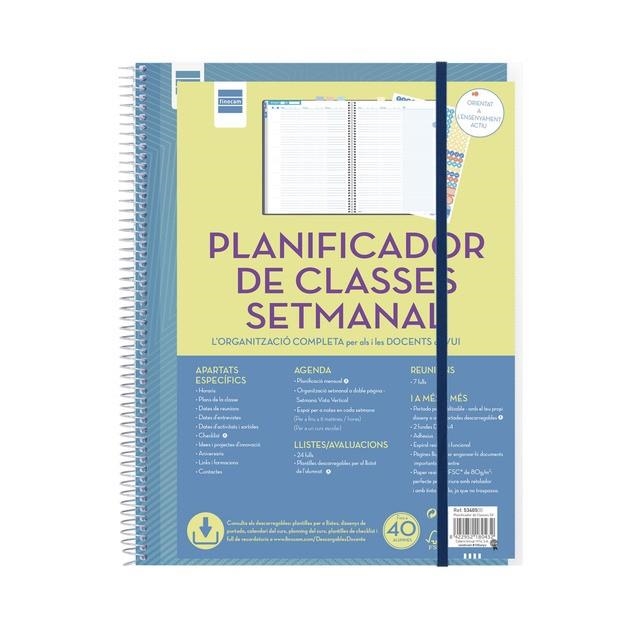 PLANIF.CLASSES 230X310 SV | 8422952180432 | Llibreria Online de Banyoles | Comprar llibres en català i castellà online
