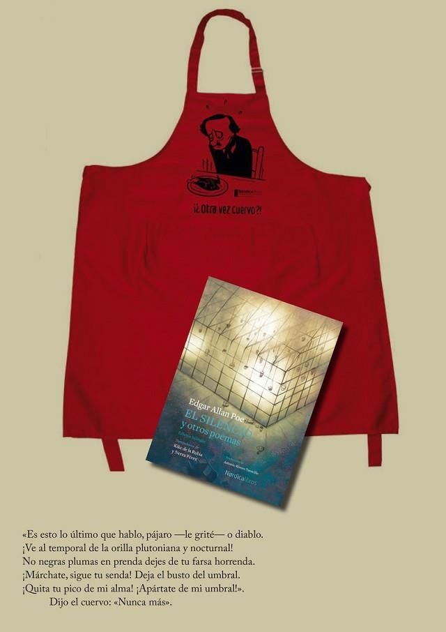 PACK EDGAR ALLAN POE: LIBRO EL SILENCIO + DELANTAL MAX | 9788417651725 | ALLAN POE, EDGAR | Llibreria L'Altell - Llibreria Online de Banyoles | Comprar llibres en català i castellà online - Llibreria de Girona