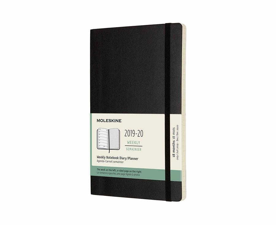 AGENDA 2019-2020 18M SETMANAL L NEGRA TAPA TOVA MOLESKINE | 8058647629490 | MOLESKINE | Llibreria L'Altell - Llibreria Online de Banyoles | Comprar llibres en català i castellà online - Llibreria de Girona