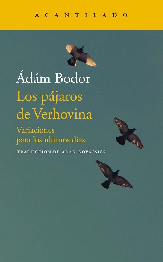 LOS PÁJAROS DE VERHOVINA | 9788417346706 | ÁDÁM BODOR | Llibreria L'Altell - Llibreria Online de Banyoles | Comprar llibres en català i castellà online - Llibreria de Girona