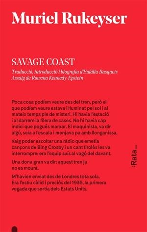 SAVAGE COAST (CAT) | 9788416738106 | MURIEL RUKEYSER | Llibreria L'Altell - Llibreria Online de Banyoles | Comprar llibres en català i castellà online - Llibreria de Girona