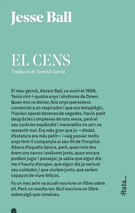 CENS, EL | 9788416738298 | BALL, JESSE | Llibreria Online de Banyoles | Comprar llibres en català i castellà online