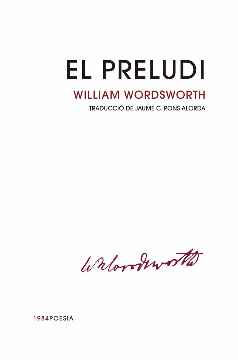 EL PRELUDI | 9788416987665 | WORDSWORTH, WILLIAM | Llibreria L'Altell - Llibreria Online de Banyoles | Comprar llibres en català i castellà online - Llibreria de Girona