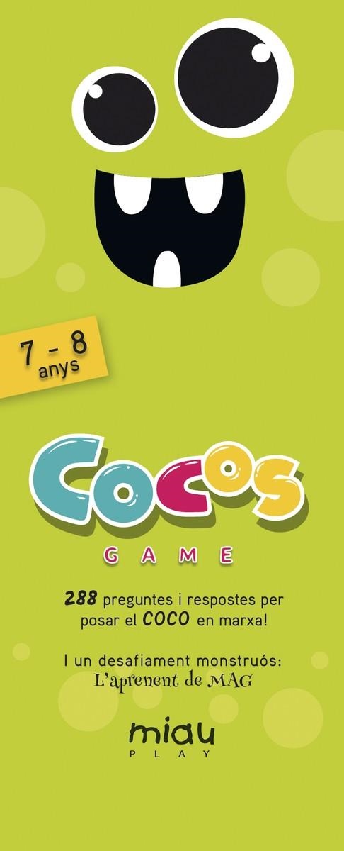 COCOS GAME 7-8 AÑOS | 9788416082285 | OROZCO, MARÍA JOSÉ/RAMOS, ÁNGEL MANUEL/RODRÍGUEZ, CARLOS MIGUEL | Llibreria L'Altell - Llibreria Online de Banyoles | Comprar llibres en català i castellà online - Llibreria de Girona