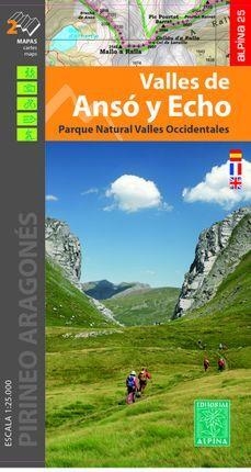 MAPA VALLES DE ANSÓ Y ECHO | 9788480908313 | ALPINA | Llibreria Online de Banyoles | Comprar llibres en català i castellà online