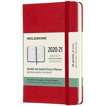2020-2021 AGENDA 18M SETMANAL HORITZONTAL P VERMELL ESCARLATA MOLESKINE | 8056420850093 | MOLESKINE | Llibreria L'Altell - Llibreria Online de Banyoles | Comprar llibres en català i castellà online - Llibreria de Girona