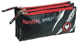 ESTOIG ESCOLAR TRIPLE BESTIAL WOLF LOVE BUSQUETS | 8422829640267 | LOVE BUSQUETS | Llibreria L'Altell - Llibreria Online de Banyoles | Comprar llibres en català i castellà online - Llibreria de Girona