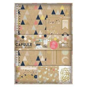 CONJUNT DE DECORACIÓ DE LLIBRETES CAPSULE GEOMETRIC KRAFT DOCRAFTS | 5055170163814 | DOCRAFTS | Llibreria L'Altell - Llibreria Online de Banyoles | Comprar llibres en català i castellà online - Llibreria de Girona