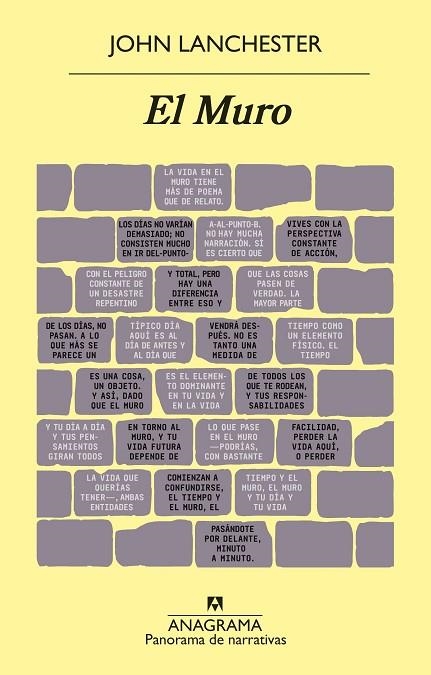MURO, EL | 9788433980427 | LANCHESTER, JOHN | Llibreria L'Altell - Llibreria Online de Banyoles | Comprar llibres en català i castellà online - Llibreria de Girona