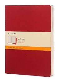 LLIBRETES CAHIER VERMELL NABIU XL RATLLES (CONJUNT DE 3) MOLESKINE | 9788862931076 | MOLESKINE | Llibreria L'Altell - Llibreria Online de Banyoles | Comprar llibres en català i castellà online - Llibreria de Girona