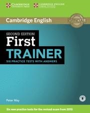 FIRST TRAINER SIX PRACTICE TESTS WITH ANSWERS WITH AUDIO 2ND EDITION | 9781107470187 | MAY,PETER | Llibreria L'Altell - Llibreria Online de Banyoles | Comprar llibres en català i castellà online - Llibreria de Girona