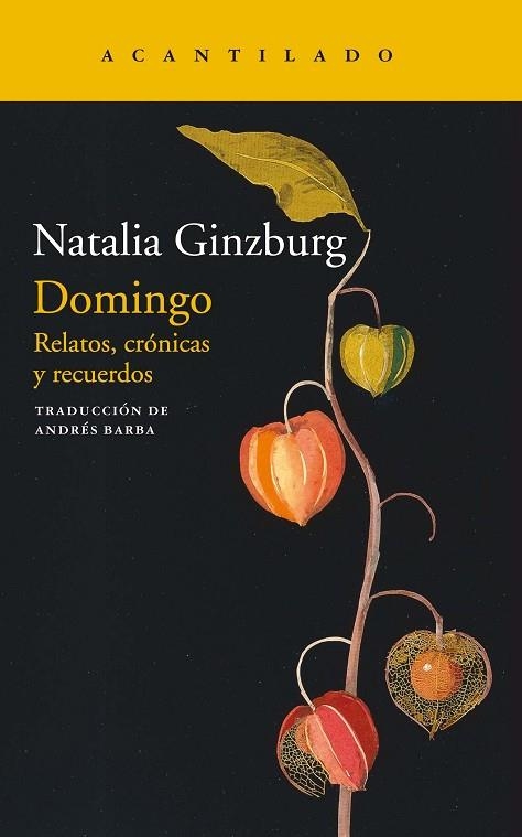 DOMINGO | 9788418370151 | GINZBURG, NATALIA | Llibreria L'Altell - Llibreria Online de Banyoles | Comprar llibres en català i castellà online - Llibreria de Girona