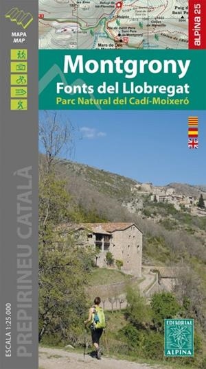 MONTGRONY 1:25.000 FONTS DEL LLOBREGAT | 9788480908566 | ALPINA | Llibreria L'Altell - Llibreria Online de Banyoles | Comprar llibres en català i castellà online - Llibreria de Girona