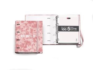 CARPETA DE BLOC DE LLIBRETA DE 4 ANELLES DE 35 MM TIE DYE ROSA MIQUELRIUS | 8422593148648 | MIQUELRIUS | Llibreria Online de Banyoles | Comprar llibres en català i castellà online