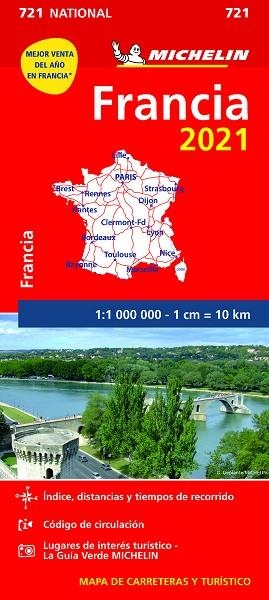 MAPA NATIONAL FRANCIA 2021 | 9782067249363 | VARIOS AUTORES | Llibreria Online de Banyoles | Comprar llibres en català i castellà online