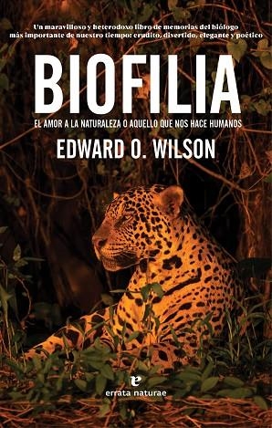 BIOFILIA | 9788417800574 | WILSON, EDWARD O. | Llibreria L'Altell - Llibreria Online de Banyoles | Comprar llibres en català i castellà online - Llibreria de Girona