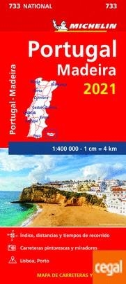 MAPA NATIONAL PORTUGAL, MADEIRA 2021 | 9782067249547 | MICHELIN | Llibreria L'Altell - Llibreria Online de Banyoles | Comprar llibres en català i castellà online - Llibreria de Girona