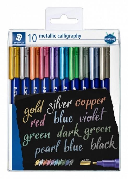 MARCADOR MET. CALLIGRAFIA 10 PC | 4007817077948 | Llibreria Online de Banyoles | Comprar llibres en català i castellà online
