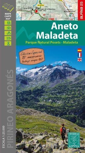 ANETO MALADETA 1:25.000 | 9788480908610 | ALPINA | Llibreria L'Altell - Llibreria Online de Banyoles | Comprar llibres en català i castellà online - Llibreria de Girona