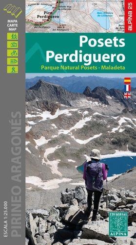 POSETS PERDIGUERO 1:25.000 | 9788480908818 | ALPINA | Llibreria L'Altell - Llibreria Online de Banyoles | Comprar llibres en català i castellà online - Llibreria de Girona