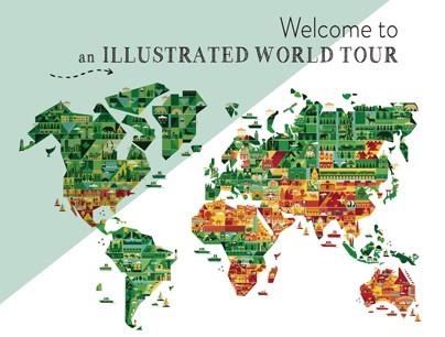 WELCOME TO AN ILLUSTRATED WORLD TOUR | 9788417557430 | Llibreria L'Altell - Llibreria Online de Banyoles | Comprar llibres en català i castellà online - Llibreria de Girona