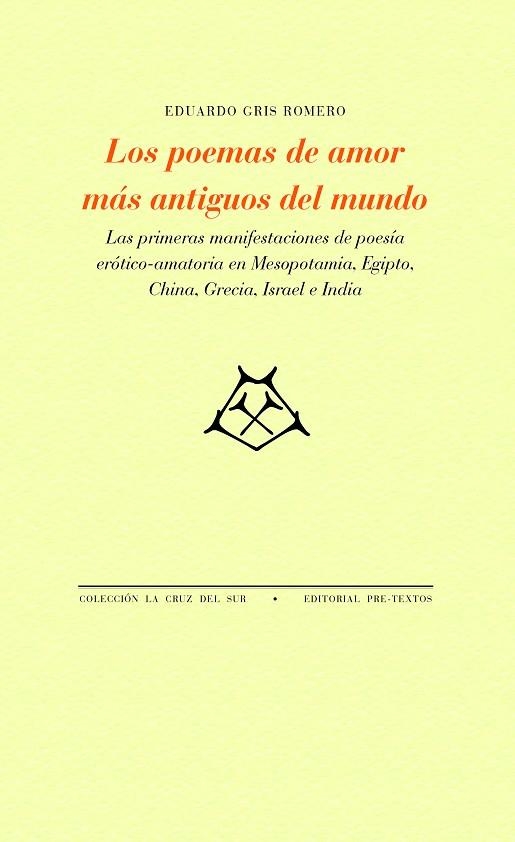 LOS POEMAS DE AMOR MÁS ANTIGUOS DEL MUNDO | 9788418935381 | EDUARDO CRIS ROMERO | Llibreria L'Altell - Llibreria Online de Banyoles | Comprar llibres en català i castellà online - Llibreria de Girona