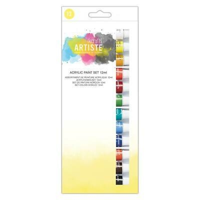 CONJUNT DE 12 PINTURES ACRÍLIQUES 12 ML DOCRAFTS ARTISTE | 5038041053490 | DOCRAFTS | Llibreria Online de Banyoles | Comprar llibres en català i castellà online