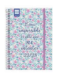 AGENDA FINOCAM 22/23 1/4 SETMANA VISTA HORITZONTAL SECUNDÀRIA L'ÚNIC IMPOSSIBLE ÉS ALLÒ QUE NO INTENTES | 8422952338963 | FINOCAM | Llibreria L'Altell - Llibreria Online de Banyoles | Comprar llibres en català i castellà online - Llibreria de Girona