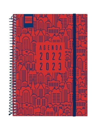 AGENDA FINOCAM 22/23 1/4 SETMANA VISTA HORITZONTAL SECUNDÀRIA CITY VERMELL | 8422952338857 | FINOCAM | Llibreria L'Altell - Llibreria Online de Banyoles | Comprar llibres en català i castellà online - Llibreria de Girona