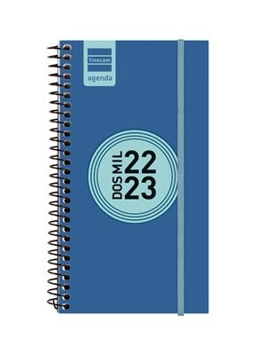 AGENDA FINOCAM 22/23 E9 SETMANA VISTA HORITZONTAL ESPIRAL LABEL BLAU COBALT | 8422952336839 | FINOCAM | Llibreria L'Altell - Llibreria Online de Banyoles | Comprar llibres en català i castellà online - Llibreria de Girona