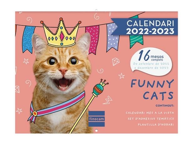 CALENDARI FINOCAM 22/23 16 MESOS IMATGES FUNNY CATS | 8422952340645 | FINOCAM | Llibreria L'Altell - Llibreria Online de Banyoles | Comprar llibres en català i castellà online - Llibreria de Girona