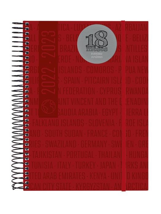 AGENDA FINOCAM 22/23 18 MESOS E10 2 DIES PÀGINA ESPIRAL TRAVEL VERMELLA | 8422952336204 | FINOCAM | Llibreria L'Altell - Llibreria Online de Banyoles | Comprar llibres en català i castellà online - Llibreria de Girona